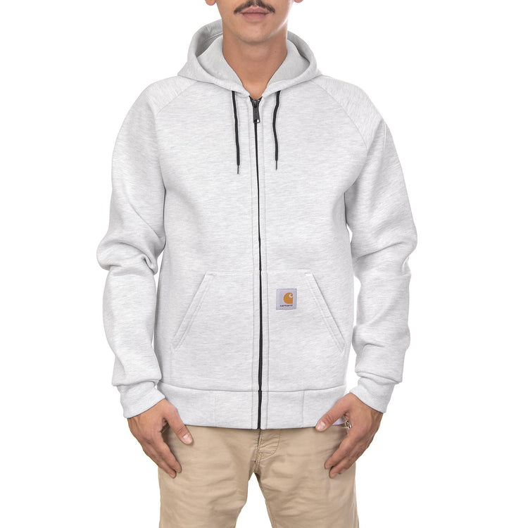 Car-Lux Hooded Jacket - Ash Heather / Grey - Giacca Invernale Uomo Grigia I018044.03-482.05  CARHARTT WIP 