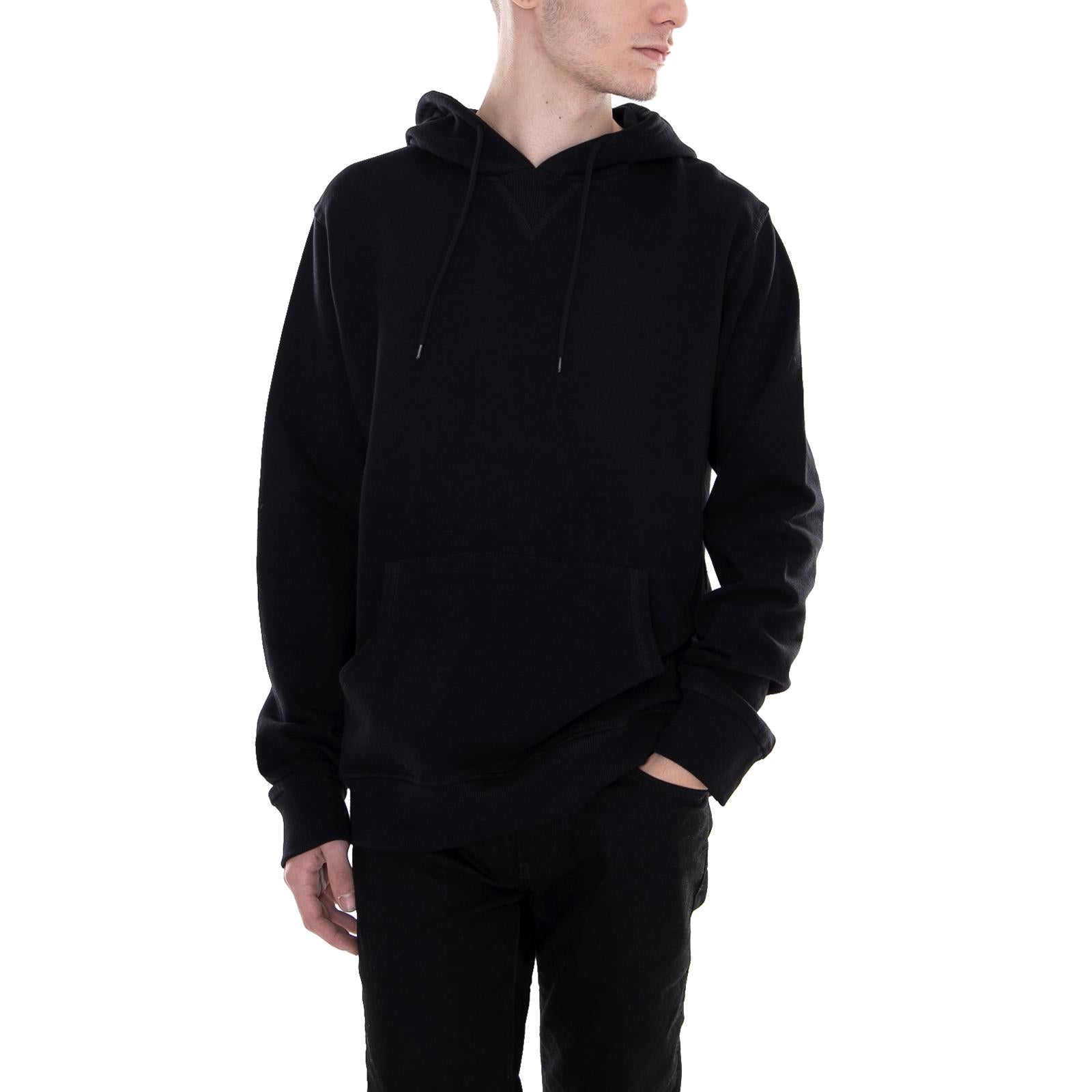 Philadelphia Hooded Fleece - Black - Felpa con Cappuccio Uomo Nera 03-200061-BK . DICKIES 