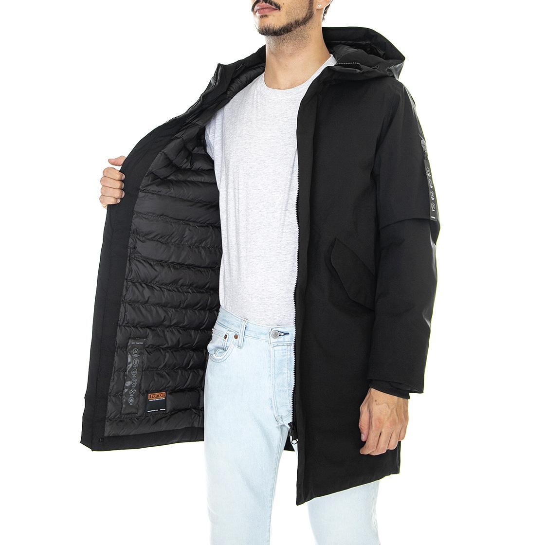 M´s Jacket Hjalmar Black T-spin 5000 - Giacca Invernale con Cappuccio Uomo Nera 330343-110  ELVINE 