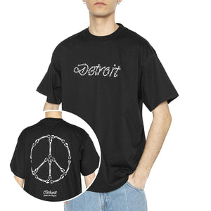 S/S Peace And Work T-Shirt Black / White - Maglietta Girocollo UomoNera I034763.0D2XX  CARHARTT WIP 