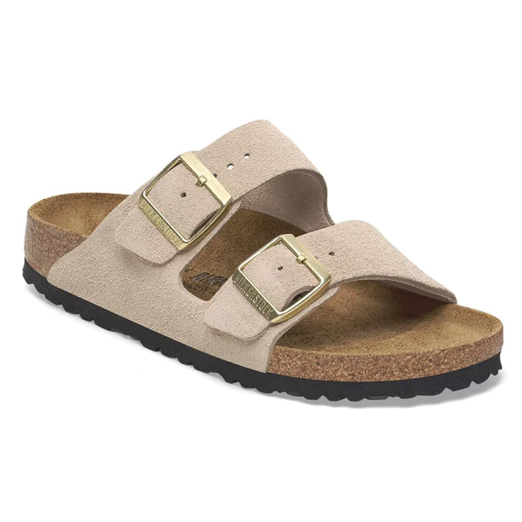 Arizona Sandcastle, Suede Leather - Sandali Donna Beige 1029260  BIRKENSTOCK 