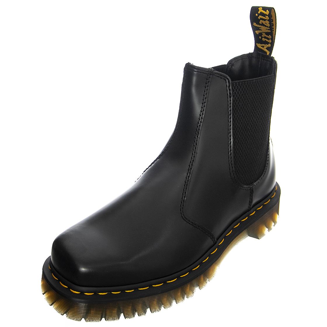 2976 Bex Squared Black Polished Smooth - Stivaletti Profilo alla Caviglia Donna Neri 27888001  DR.MARTENS 