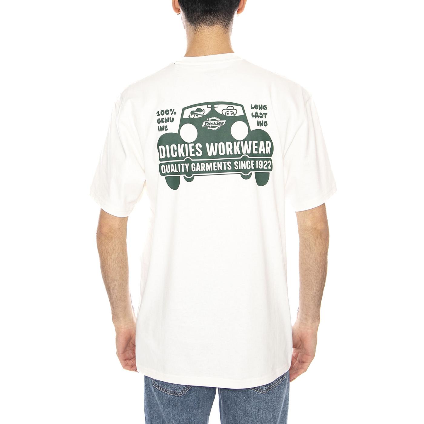 Gordonsville Tee Ss Egret -- Maglietta Girocollo Uomo Bianca DK0A87QUC481 . DICKIES 