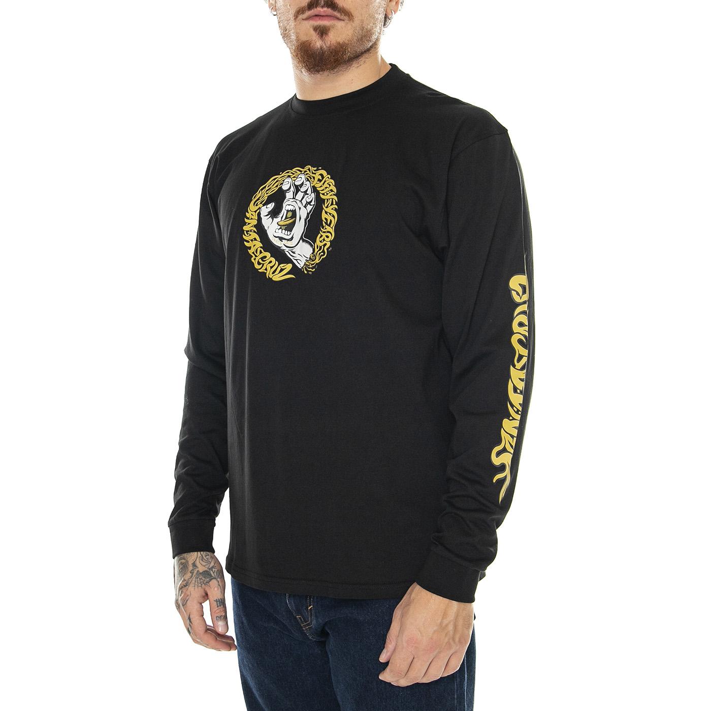  Screaming 50 Front L/S Black  SANTA CRUZ 