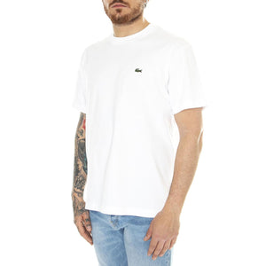 T-Shirt 001 White - Maglietta Girocollo Uomo Bianca TH7318-001  LACOSTE 