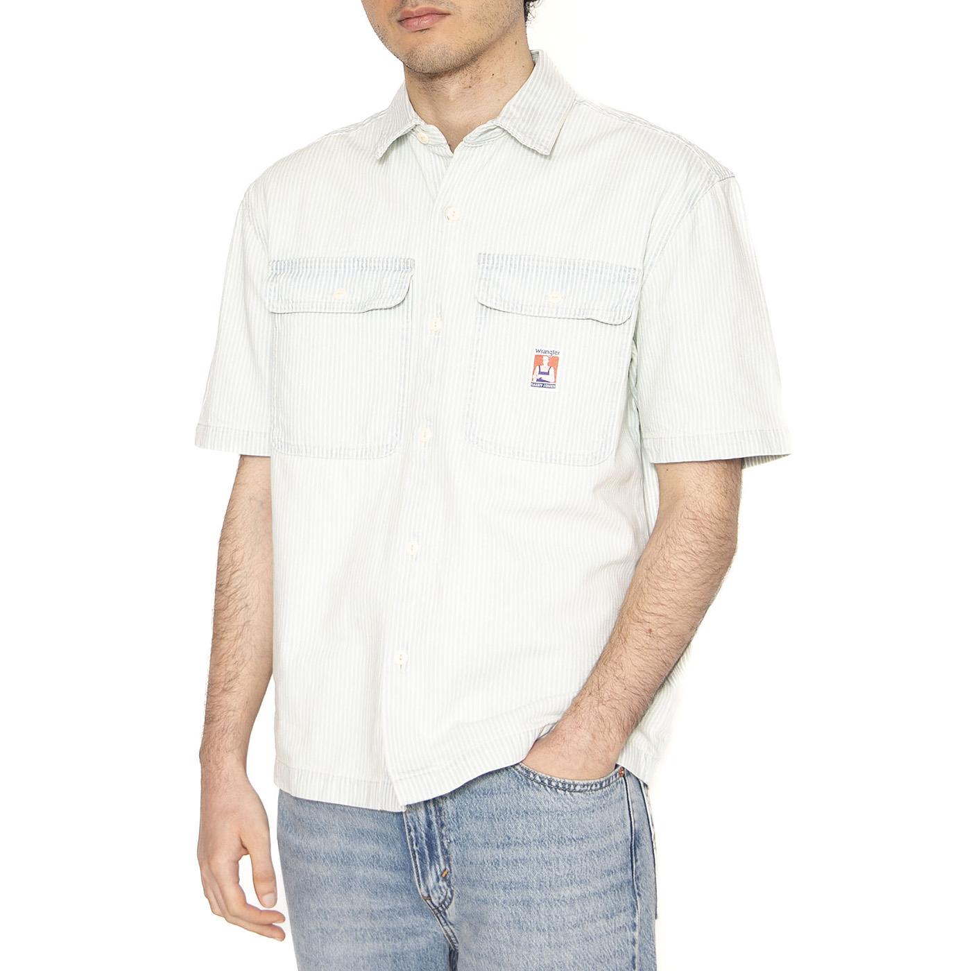SS Casey Jones Shirt Light Wash - Camicia Maniche Corte Uomo Beige 112362760  WRANGLER 