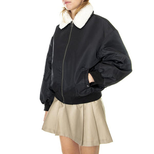 Elise Retro Bomber Caviar - Giacca Invernale Donna Nera A1639-0001  LEVIS 