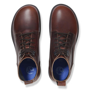 Highwood Lace Mid Men chocolate, Natural Leather - Stivaletti Uomo Marroni 1028241  BIRKENSTOCK 