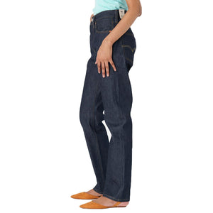 501 Rigid Sesquicentennial Med Indigo Worn In - Pantaloni Denim Jeans Donna Blu A6167-0000  LEVIS 