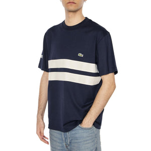 T-Shirt 166 Blue - Maglietta Girocollo Uomo Blu TH9769-166  LACOSTE 