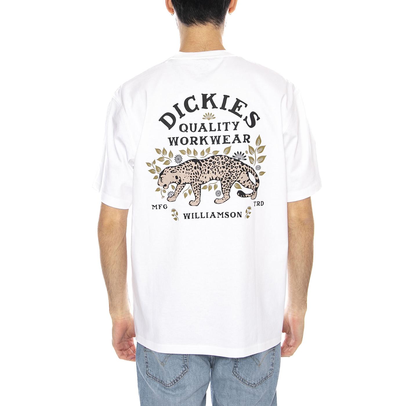 Fort Lewis SS Maglietta -- Maglietta Uomo Bianca DK0A4XO7WHX1 . DICKIES 