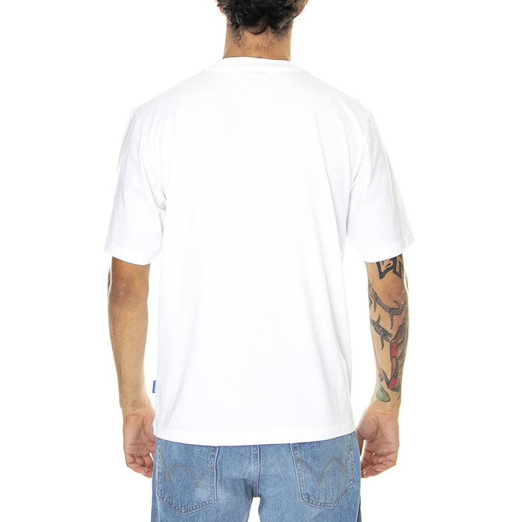 Flow White - Maglietta Girocollo Uomo Bianca S22TFLOW-WHT  USUAL 