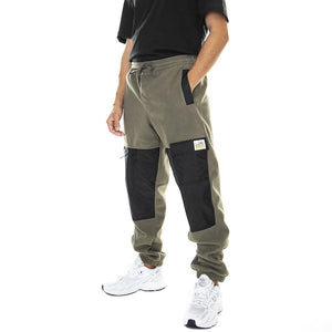 MT Vans Relaxed Fleece Pant Grape Leaf / Black - Pantaloni Jogging Uomo Verdei / Neri VN00000KKEK1  VANS 