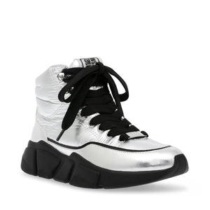 Gameplan Silver - Scarpe Stringate Profilo Alto Donna Argento SMPGAMEPLAN-SIL  STEVE MADDEN 