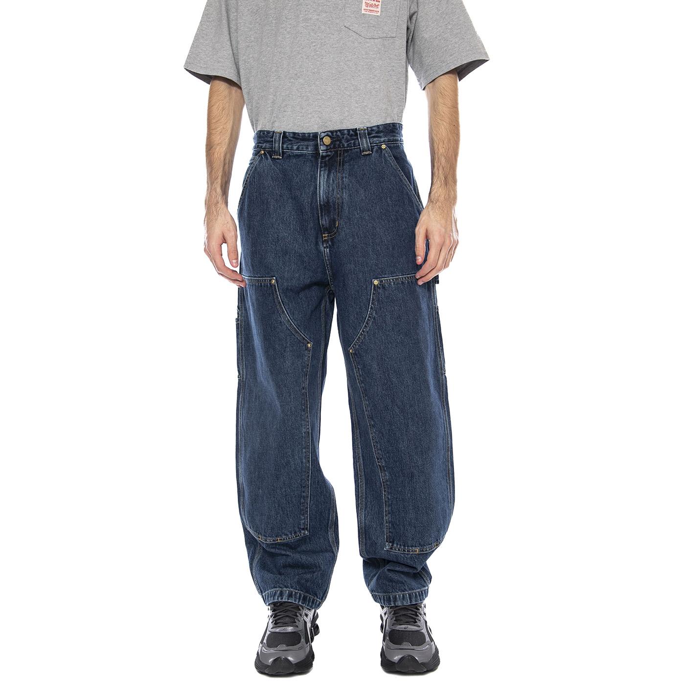 Nash Double Knee Pant -- Pantaloni Uomo Blu I032106.0106 . CARHARTT WIP 