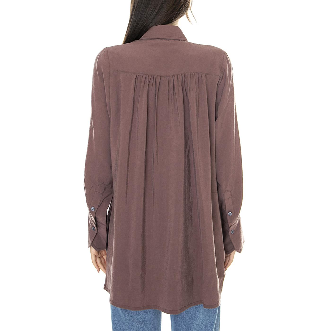 W' Jenny Deep Mauve - Camicia Donna Bordeaux 330846-436  ELVINE 