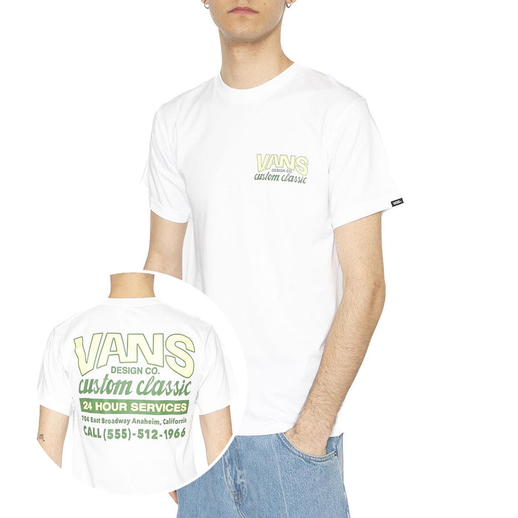 Shop Front SS White - Maglietta Girocollo Uomo Bianca VN000M60WHT1  VANS 