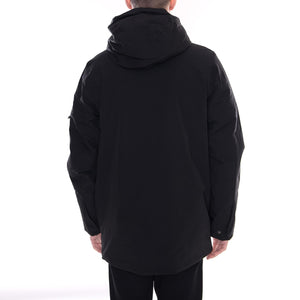 Mens Cole Black Hooded Jacket S 183006-110  ELVINE 