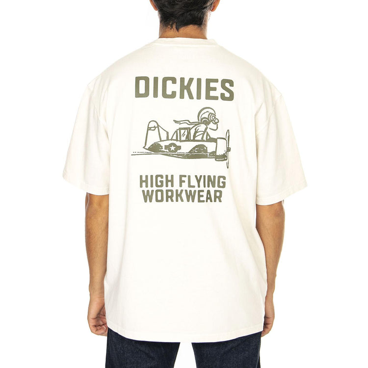 High Flying Worwear Tee SS Cloud - Maglietta Girocollo Uomo Beige DK0A863AC581  DICKIES 