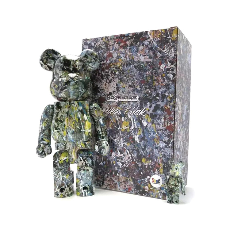 2018 MEDICOM Toy Jackson Pollock Studio Bearbrick Be@rbrick 400 100 49038  MEDICOM TOY 