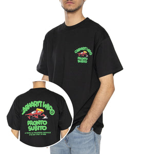 S/S Pronto T-Shirt Black - Maglietta Girocollo Uomo Nera I035195.89XX  CARHARTT WIP 