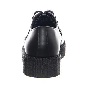 Wulfrun Shoes Black Leather - Scarpe Stringate Profilo Basso Uomo / Donna Nere UDSUM-C010X-BKL  UNDERGROUND 