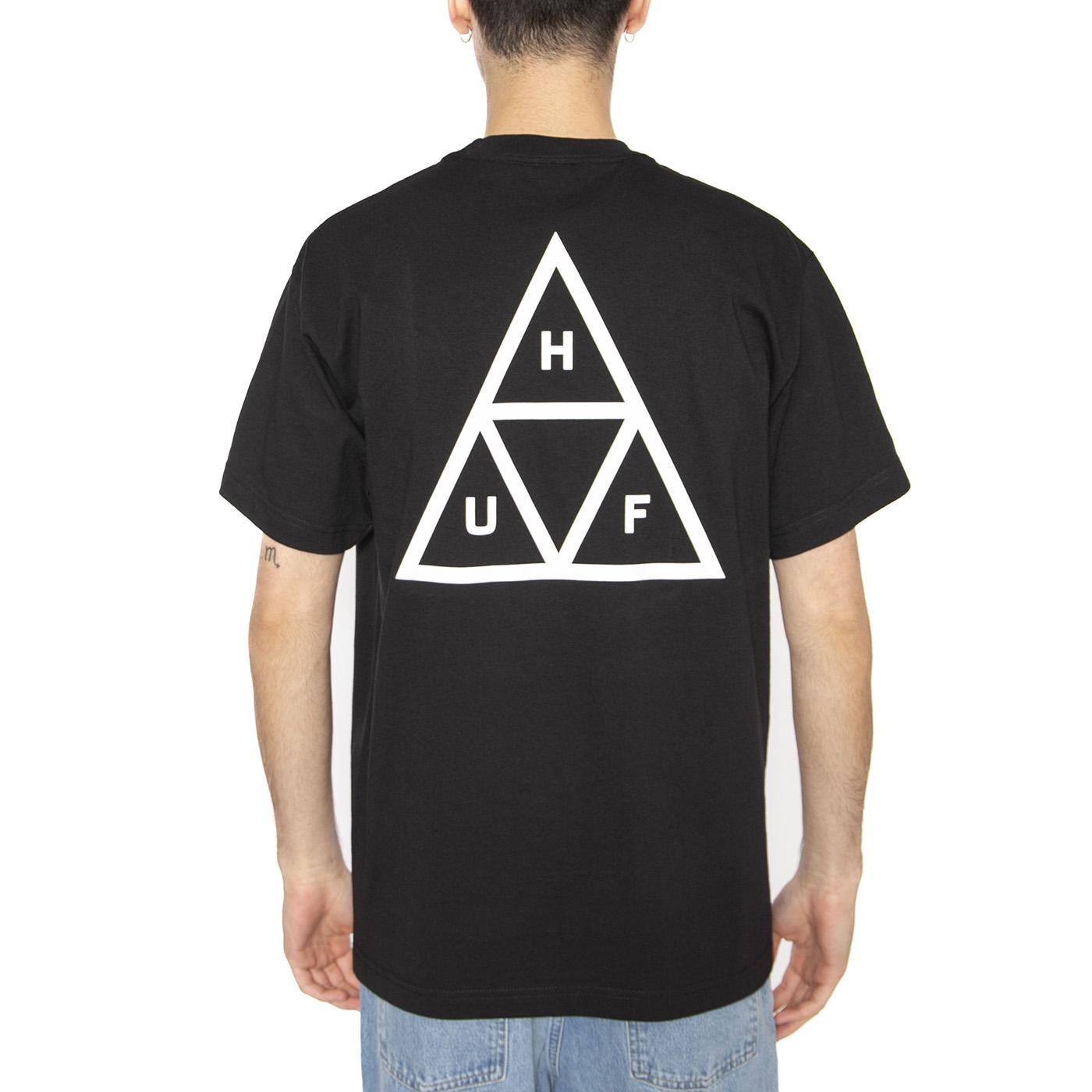 Huf Set TT S/S Tee Black - Maglietta Girocollo Uomo Nera TS01953-BLACK  HUF 