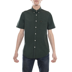 LEE BUTTON DOWN SS EVERGREEN L886GDEB  LEE 