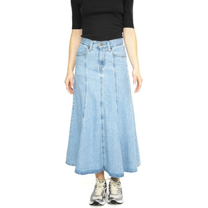 Fit And Flare Skirt Med Indigo Flat Finish - Gonna Denim Jeans Blu A8730-0001  LEVIS 