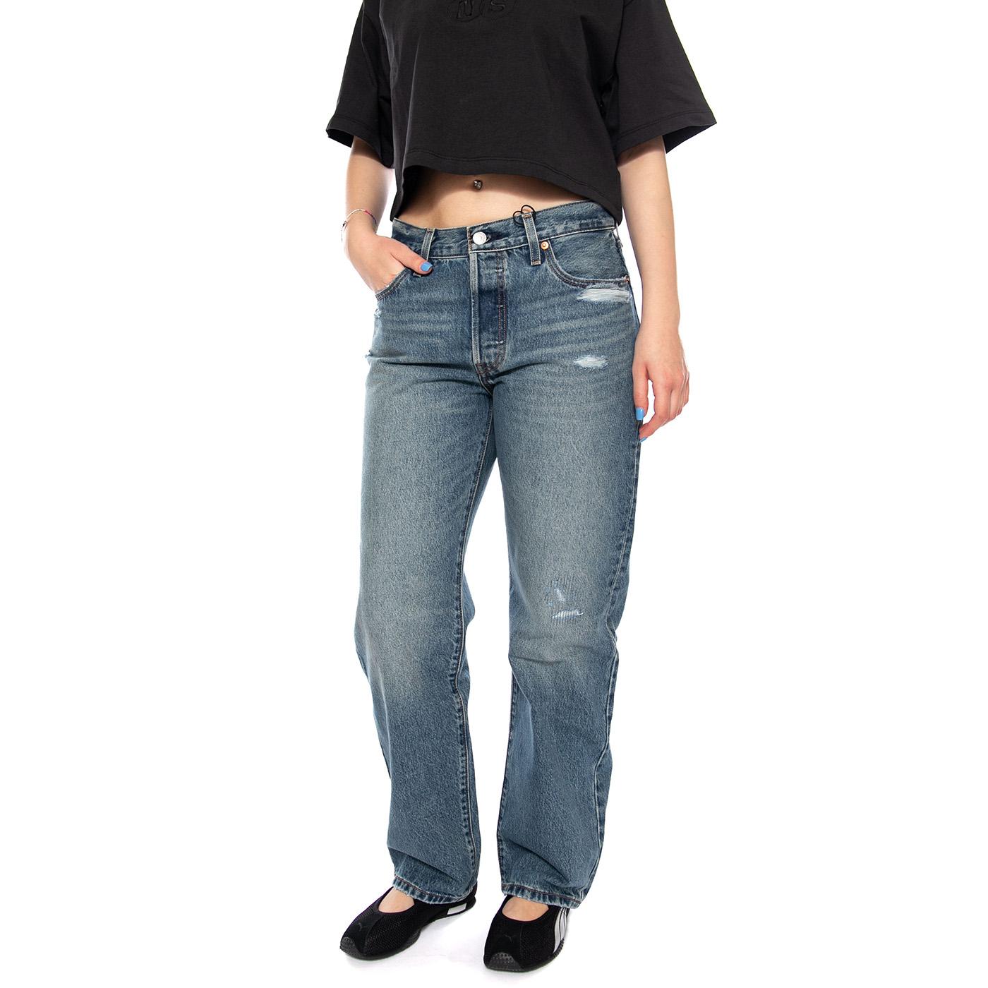 501 90'S VERIFIED VINTAGE - Pantaloni Denim Jeans Donna Blu A1959 0064 LEVIS 