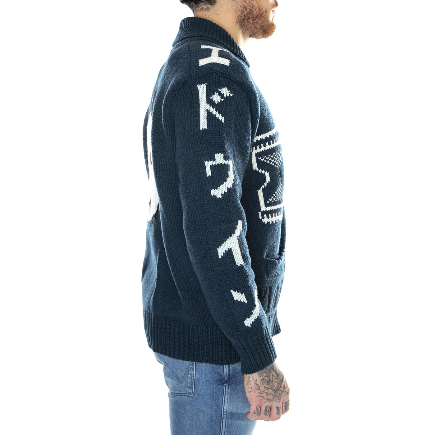 Timer Cardigan Navy - Cardigan Uomo Blu / Multicolore I032948.77.67.  EDWIN 