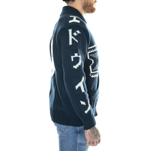 Timer Cardigan Navy - Cardigan Uomo Blu / Multicolore I032948.77.67.  EDWIN 