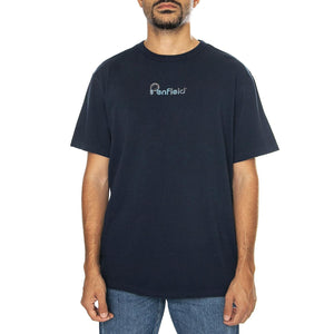 P Bear Camo Filled Back Graphic Navy Blazer - Maglietta Girocollo Uomo Blu PFD0160-203  PENFIELD 