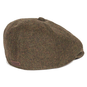Claymore Bakerboy Olive Twill - Cappello a Coppola Verde MHA0708-OL51-FW23 . BARBOUR 