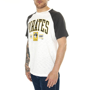 Pittsburgh Pirates Fanatics Heritage Biblend SS Tee white/black - Maglietta Girocollo Uomo Bianca 01KQ-EP09-PBB-KR8 . FANATICS 