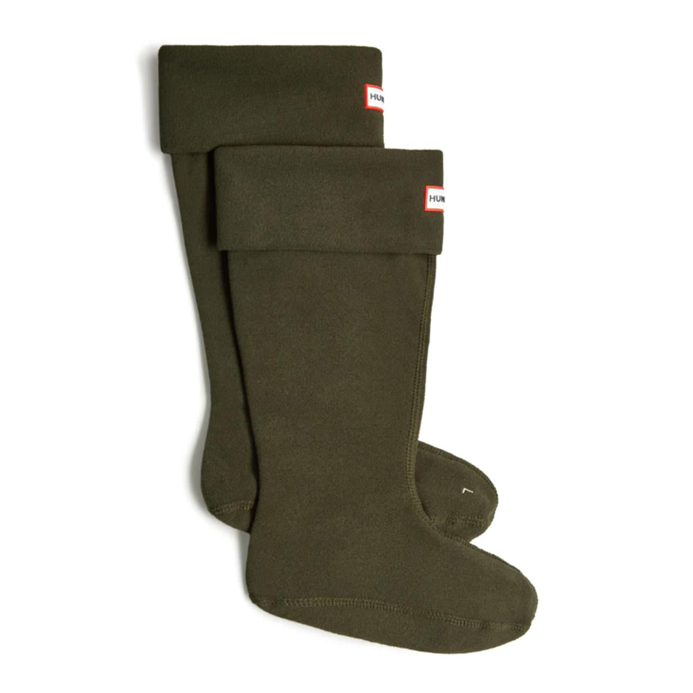 Recycled Fleece Tall Boot Sock Dark Olive - Stivali Felpa di Pile Verdi HUAUAS3400RCF-DOV  HUNTER 