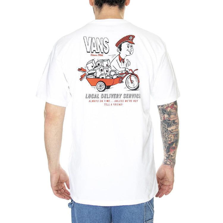 Store To Doors S/S White - Maglietta Girocollo Uomo Bianca VN0007FQWHT1  VANS 