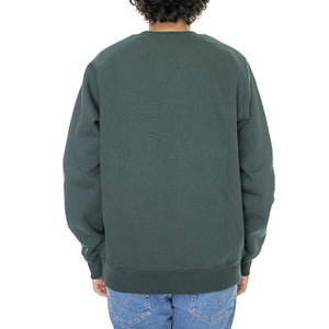 Chase Sweat Juniper / Gold - Felpa Girocollo Uomo Verde I026383-0XXXX  CARHARTT WIP 