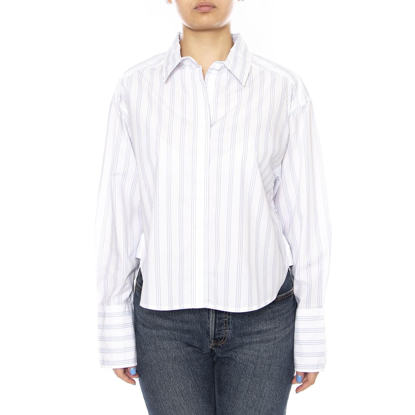 CUFFED SHIRT HALOGEN STRIPE - Camicia Donna Bianca 112376967 BL LEE 