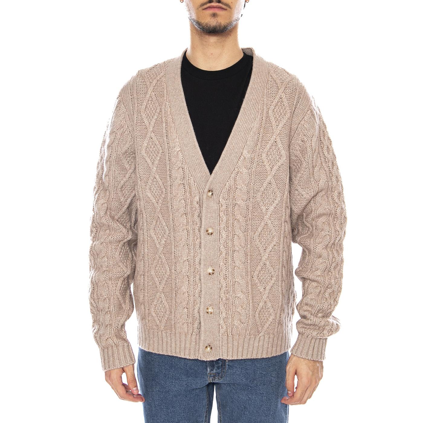 Valencia Cardigan Fungi Heather Neutral - Cardigan Uomo Beige 003B5-0004 . LEVIS 