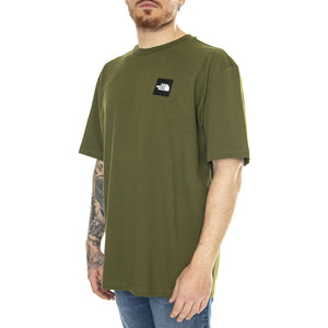 M NSE Patch S/S Tee Forest Olive - Maglietta Girocollo Uomo Verde NF0A87DAPIB1  THE NORTH FACE 