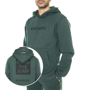 Essential Pine - Felpa con Cappuccio Uomo Verde KAF22UHDS102-133  KANGOL 