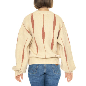 Jersey Jacquard Lineas Rosa - Maglione Donna Multicolore 43W/10613 . WILD PONY 