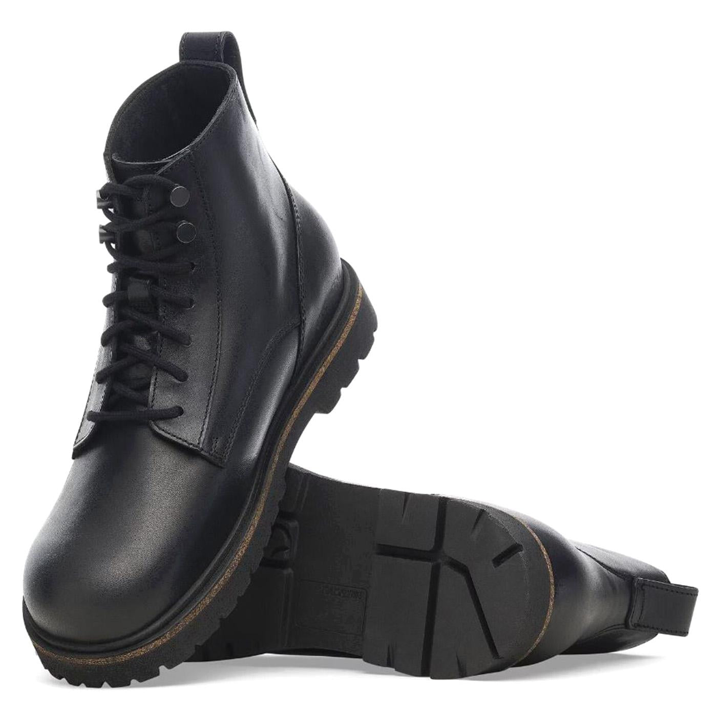 Highwood Lace Mid Men black, Natural Leather - Stivaletti Uomo Neri 1028223  BIRKENSTOCK 