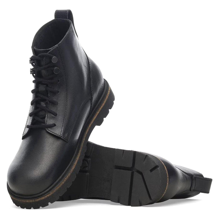 Highwood Lace Mid Men black, Natural Leather - Stivaletti Uomo Neri 1028223  BIRKENSTOCK 