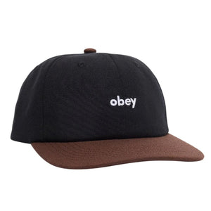 Obey Shade 6 Panel Snapback Black Multi - Cappellino con Visiera Multicolore 100580348-BKM  OBEY 
