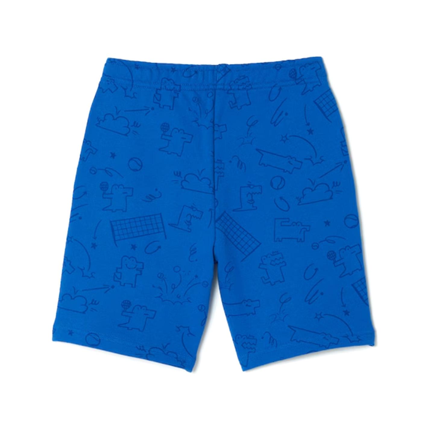 Shorts IXW Blue - Pantaloncini Bambino Blu GJ7666-IXW  LACOSTE 
