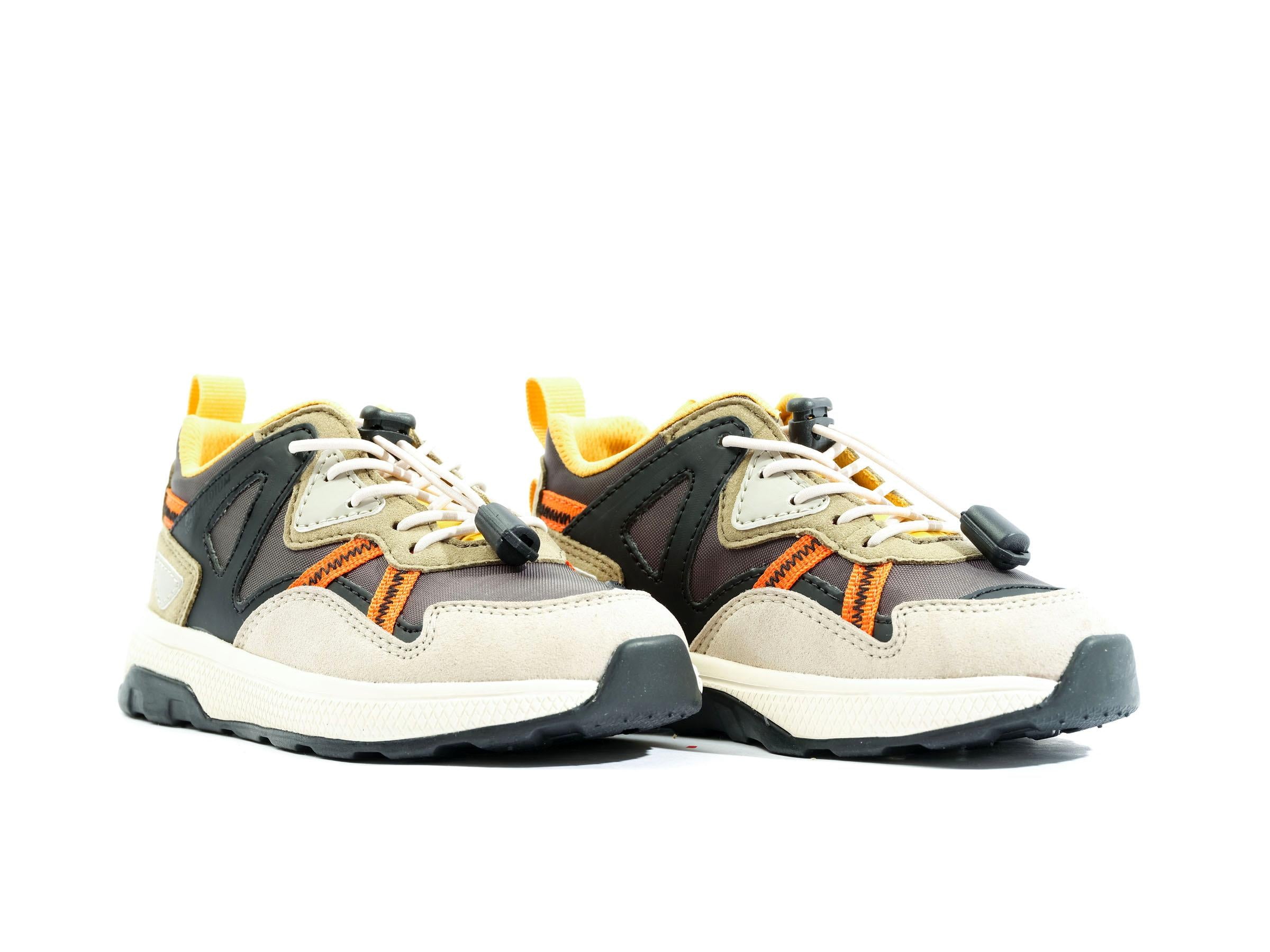 Ax-Eon Looutcity Dusky Green - Scarpe Stringate Profilo Basso Bambino Multicolore PAK58885-377-M  PALLADIUM 