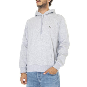Sweatshirt-Cca - Felpa con Cappuccio Uomo Grigia SH9623-CCA . LACOSTE 