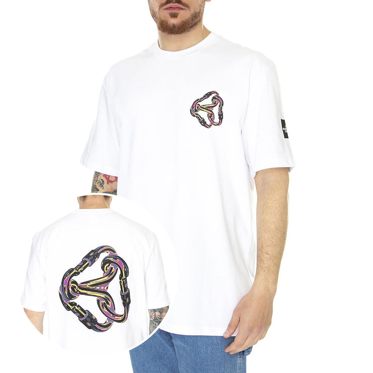 M Graphic T-Shirt Eu TNF White - Maglietta Girocollo Uomo Bianca NF0A83HQFN41  THE NORTH FACE 